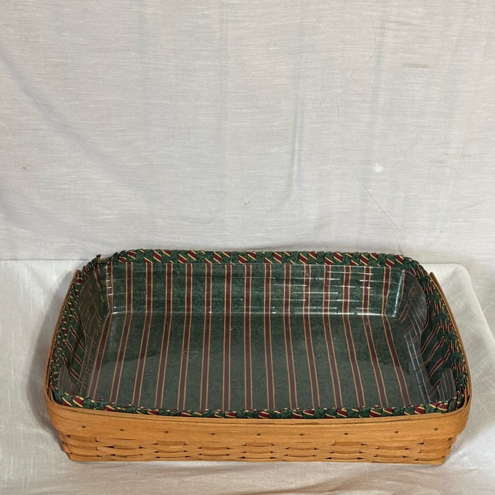 Longaberger Cookie Basket w Liner Insert Crisco Collab